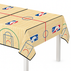 Wilson NBA Basketball Court Plastic Table Cover, 54" x 102"