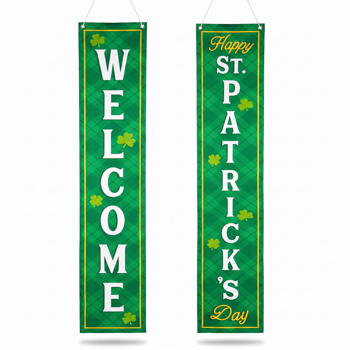 St. Patrick's Day Welcome Banner for Front Door
