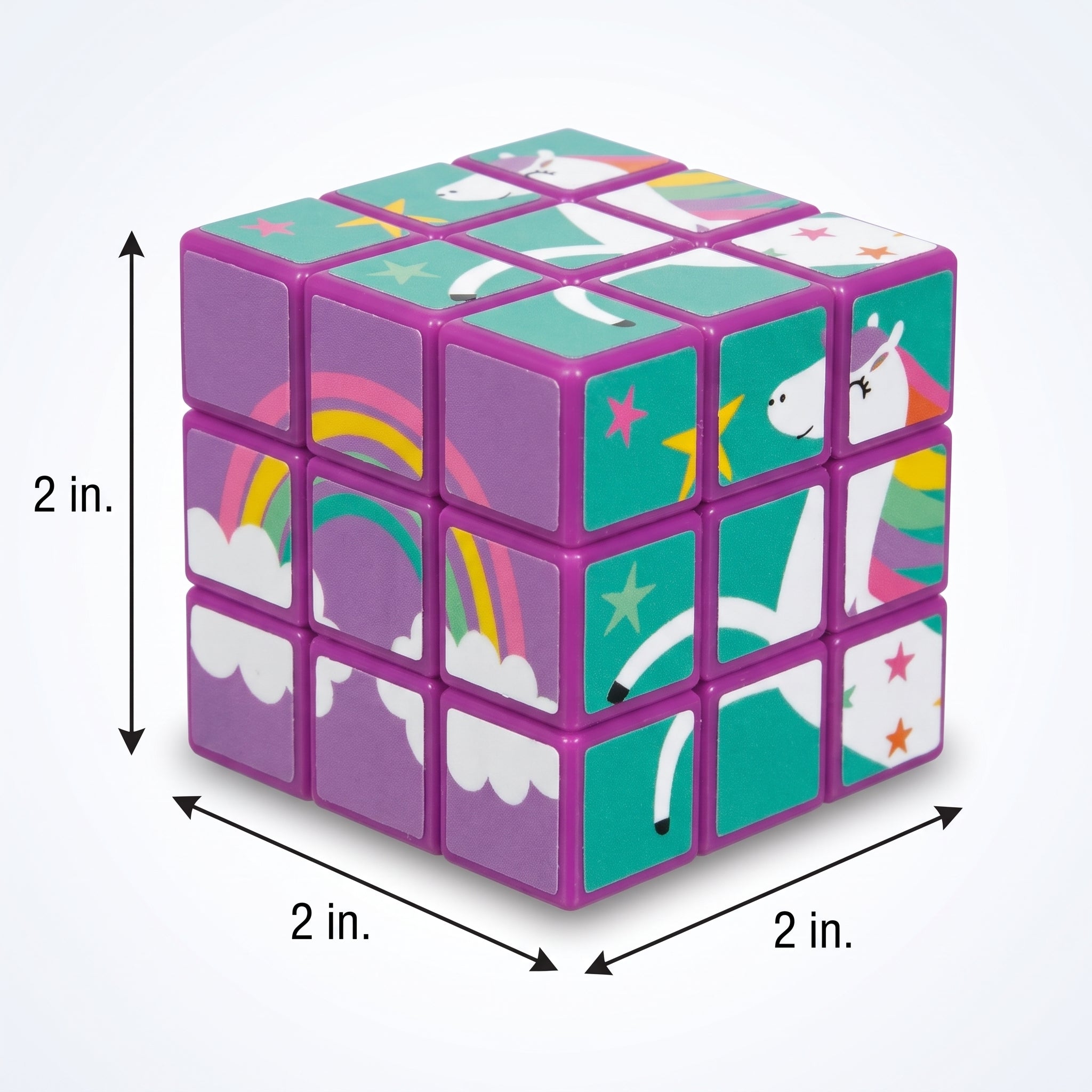 Enchanting Unicorn Puzzle Cube Favors - 12 Pack