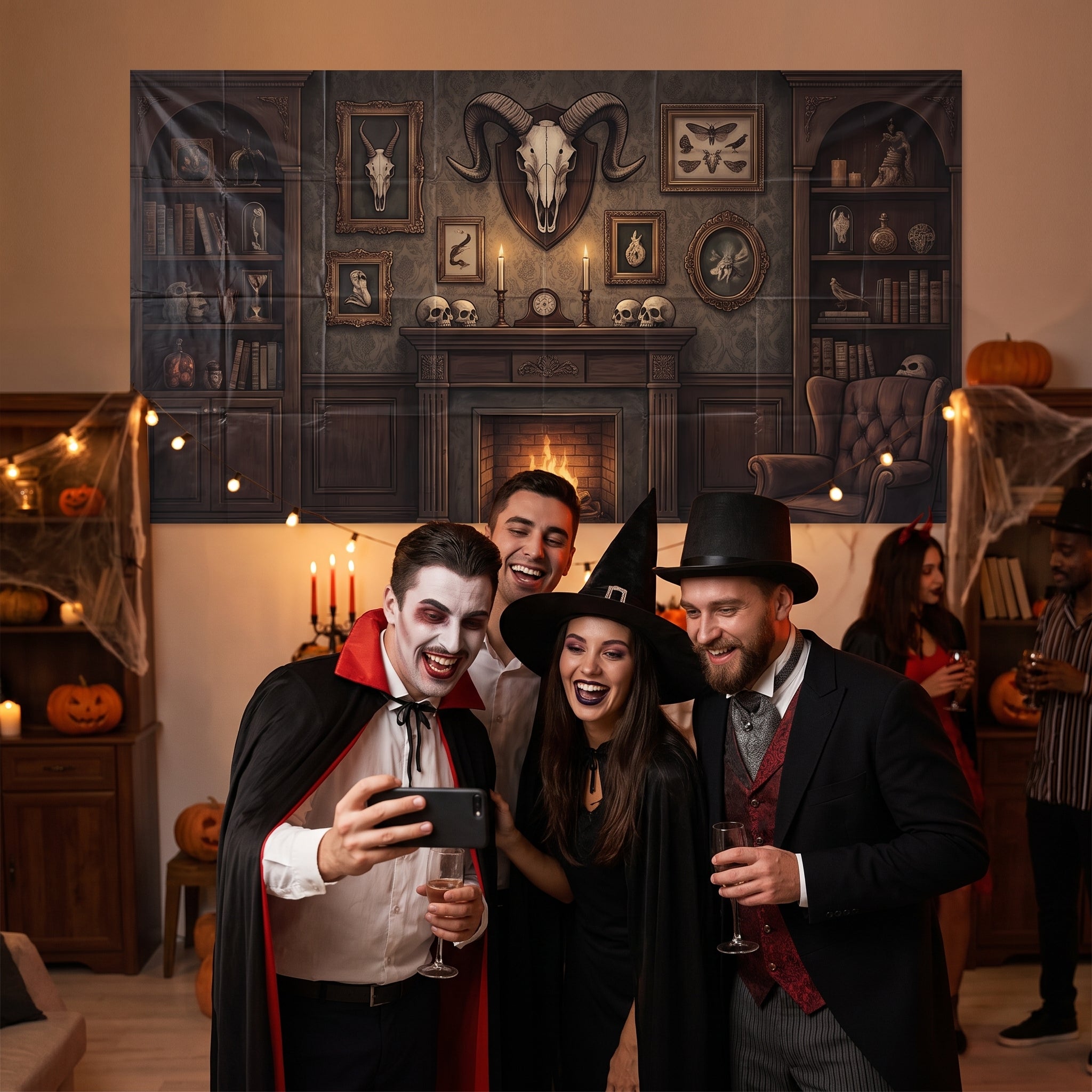 Dark Academia Halloween Scene Setter Kit