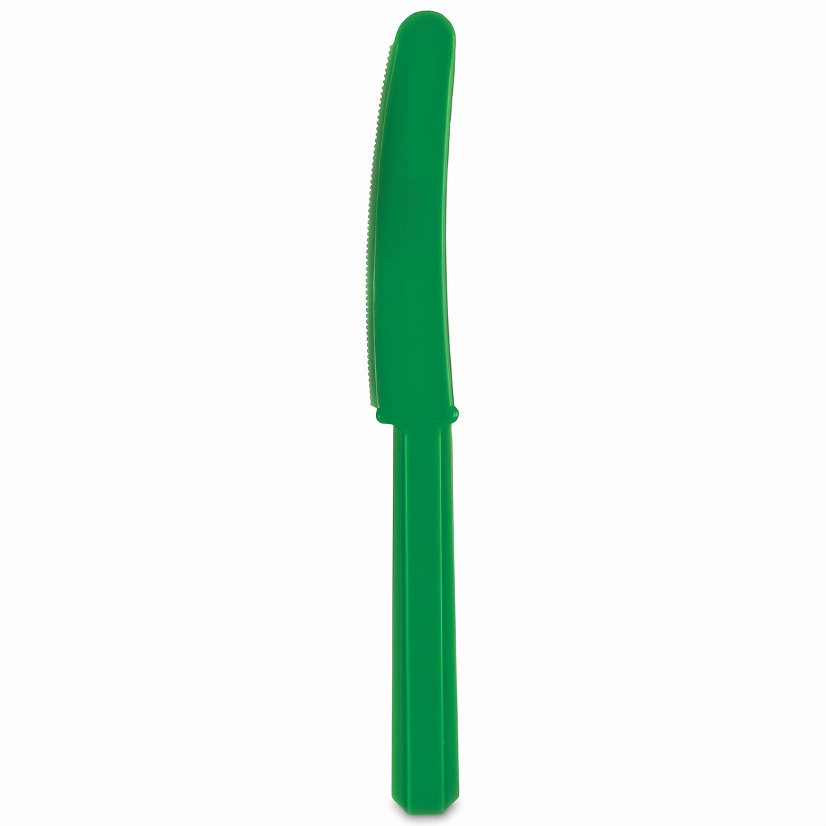 Vibrant Green Plastic Knives - Economy Pack - 7.5 in.