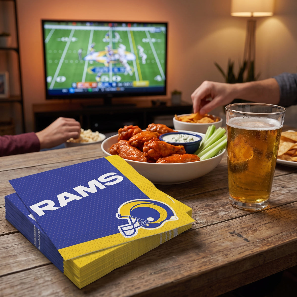 Los Angeles Rams NFL Lunch Napkins - 6.5 In. x 6.5 In.