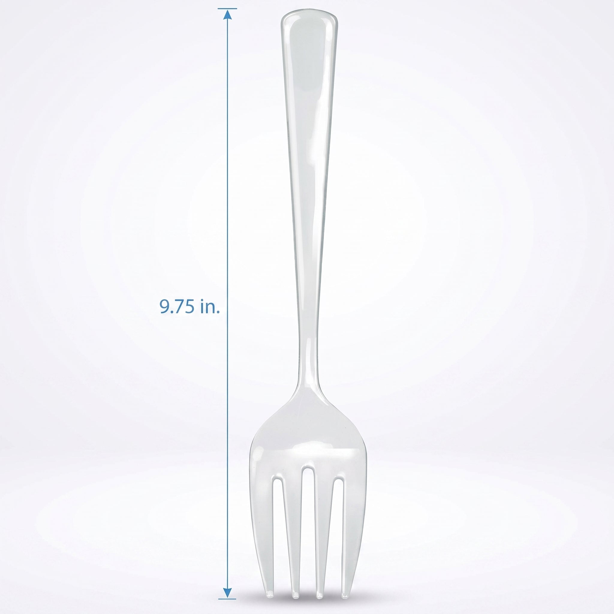 Elegant Clear Plastic Serving Forks - 9.75 In. | 2 Count
