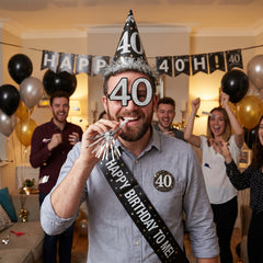 40th Birthday Celebration Accessory Kit - 6 Pieces