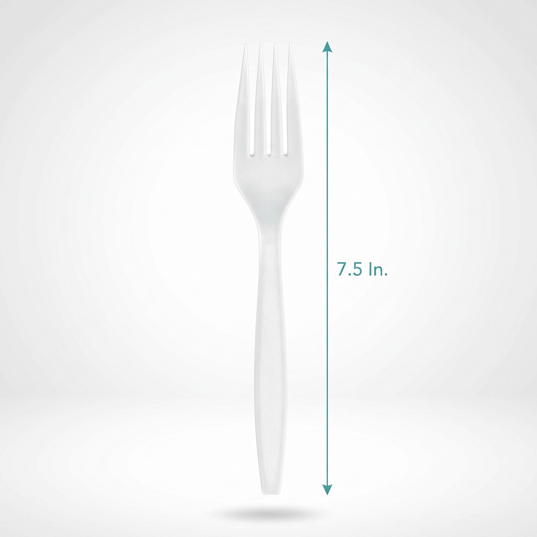 White Plastic Forks - 7.5 in. - 16 Count