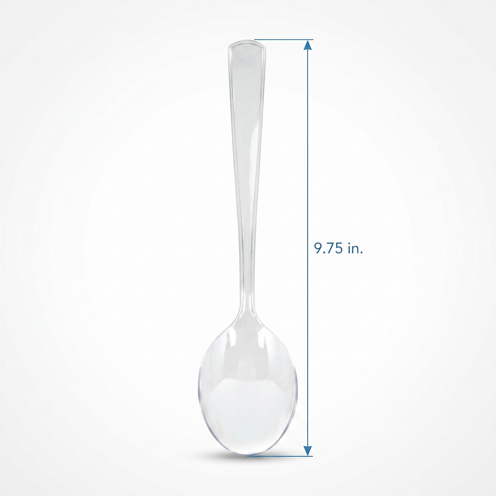 Clear Plastic Serving Spoons - 9.75 In. | 2 Count
