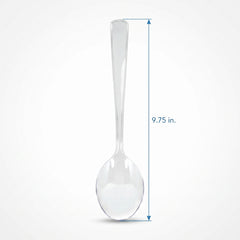 Clear Plastic Serving Spoons - 9.75 In. | 2 Count