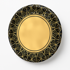 Glitz & Glam Metallic Hollywood Dinner Plates, 10.5" - 8 Pack