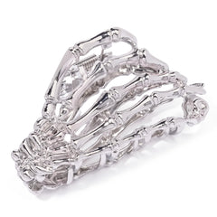 Spooky Skeleton Skull Claw Hair Clip - Halloween Accessory