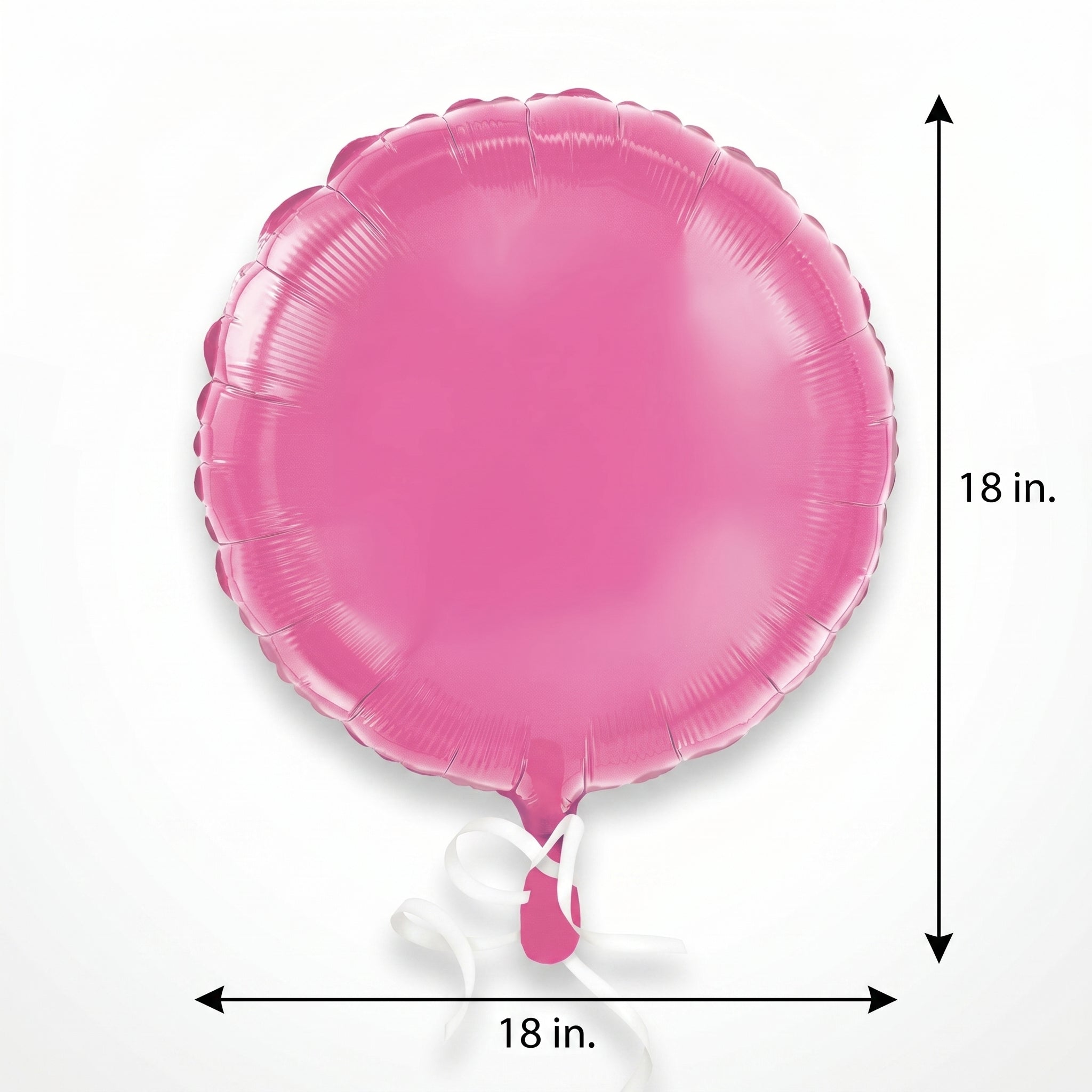 Bright Pink Foil Round Balloon