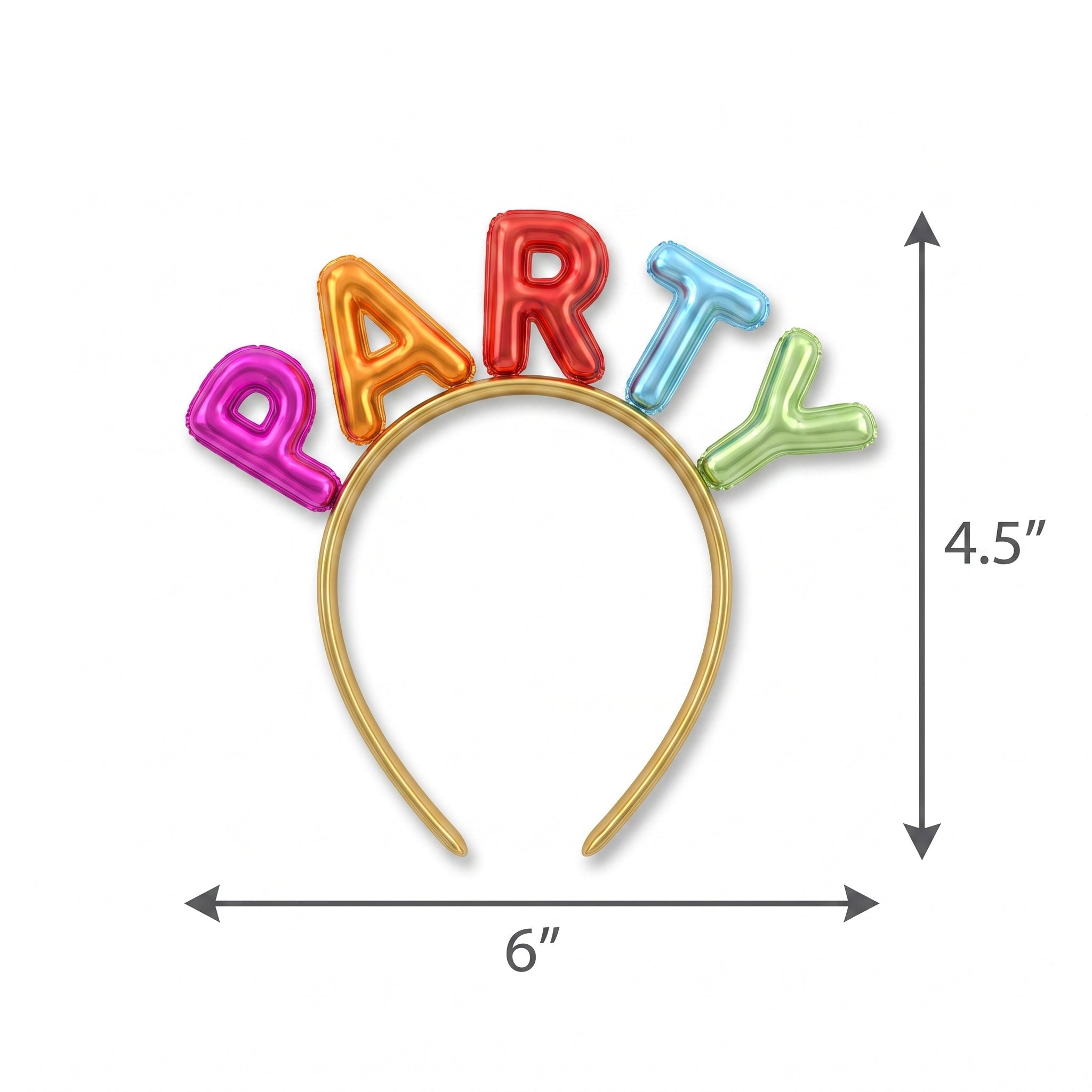 Colorful "PARTY" Balloon Letter Headband