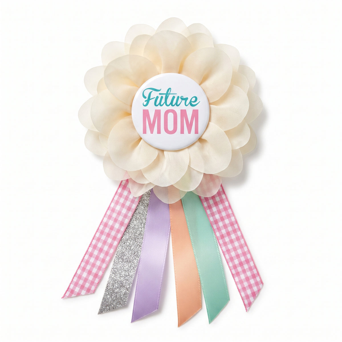 "Future Mom" Award Ribbon - Baby Shower Wearable Accessory