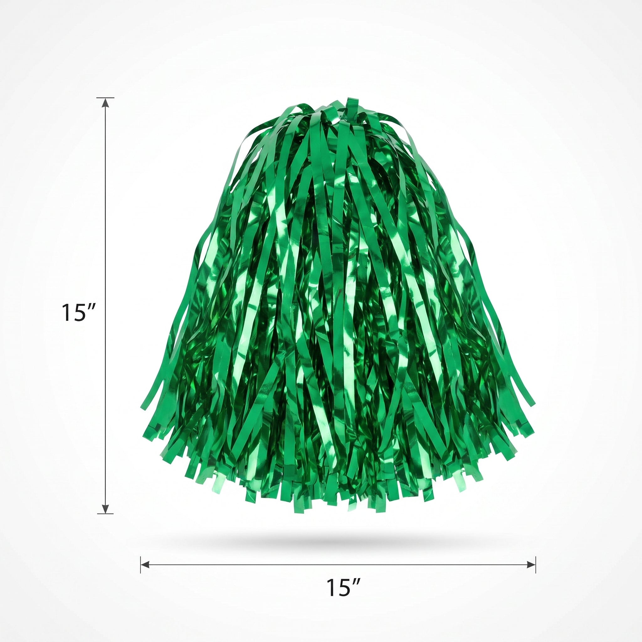 Festive Green Pom-Pom Pair for Team Spirit