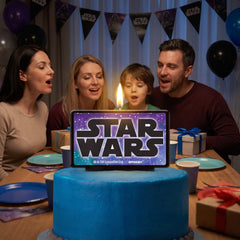 Star Wars Galaxy Birthday Candle - 4" Rectangular Wax Candle
