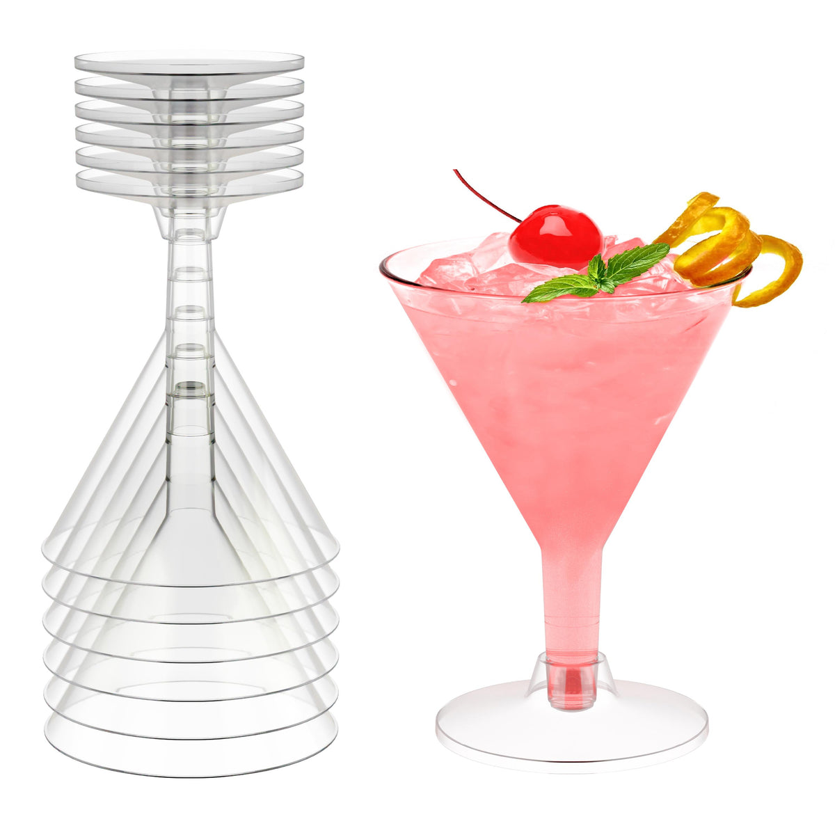 Plastic Cocktail Glass 30 Count