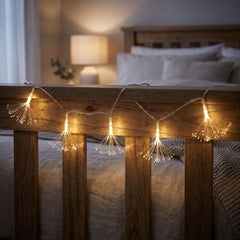 Gold Tassel LED String Lights - 5 ft, Battery Operated