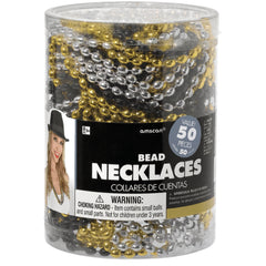 Team Spirit Bead Necklaces - Assorted Colors, 30" Length, Pack of 50