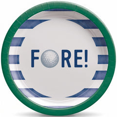 Golf Party 7" Round Paper Plates