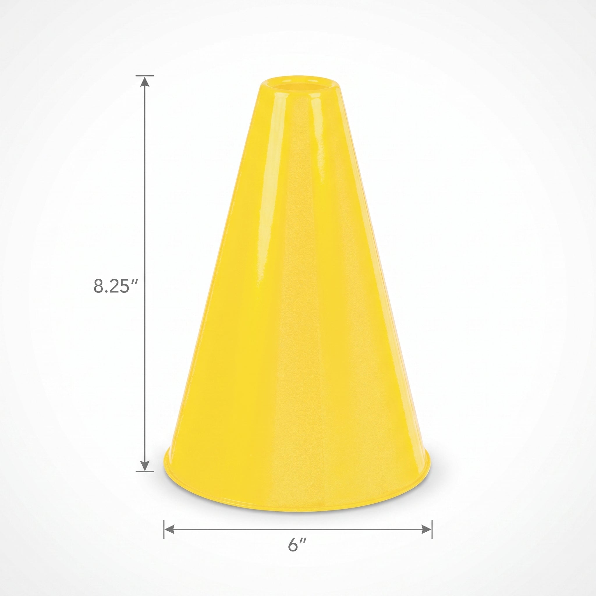 Yellow Team Spirit Megaphone - 8.25" x 6"