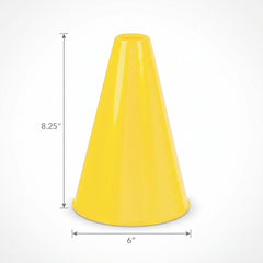 Yellow Team Spirit Megaphone - 8.25" x 6"