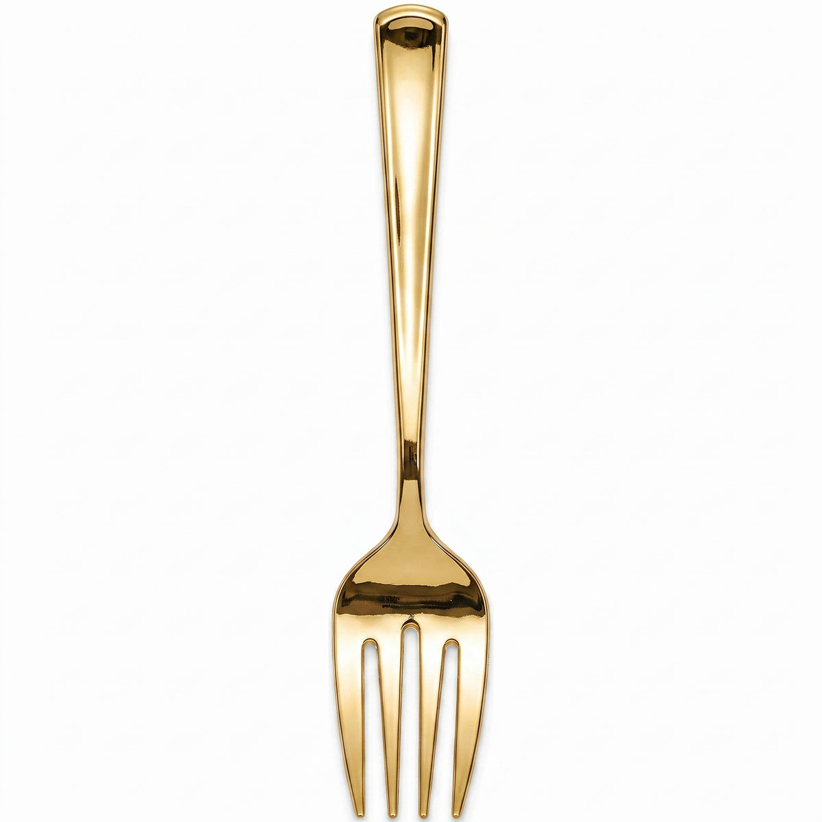 Elegant Gold Plastic Serving Forks - 9.75 In. | 2 Count