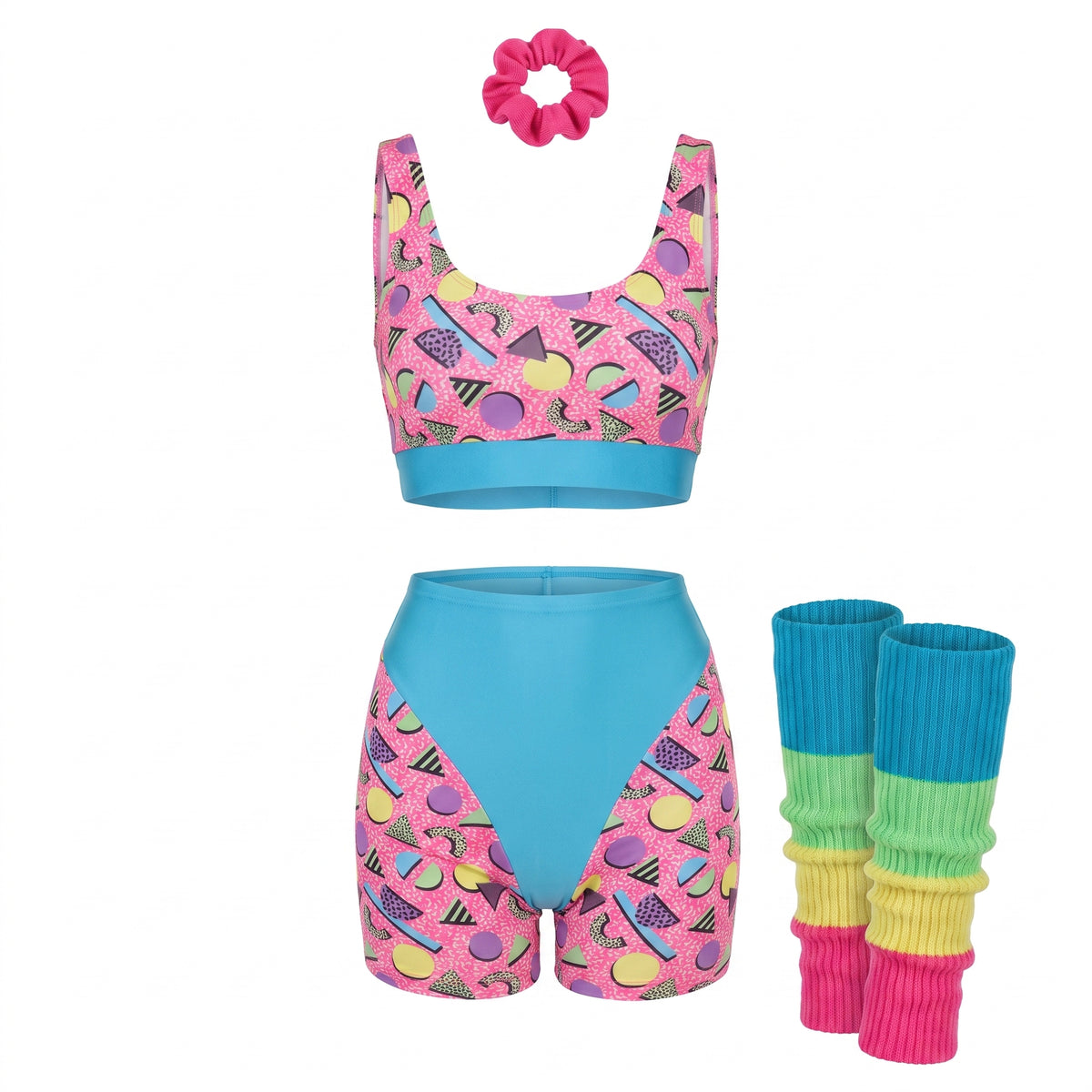 Retro 80s Workout Costume Set - Small/Medium