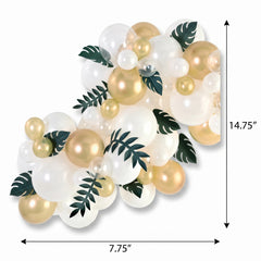 Festive Green Leafy Balloon Decoration Kit