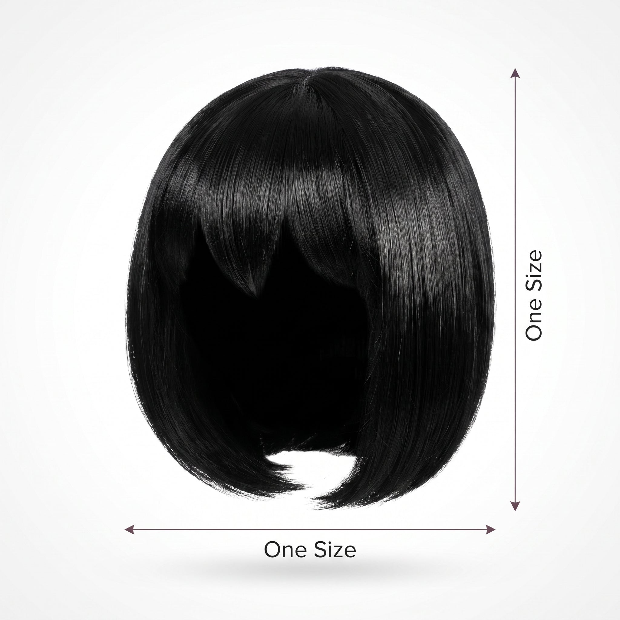 Sultry Black Bob Wig - Halloween Costume Accessory