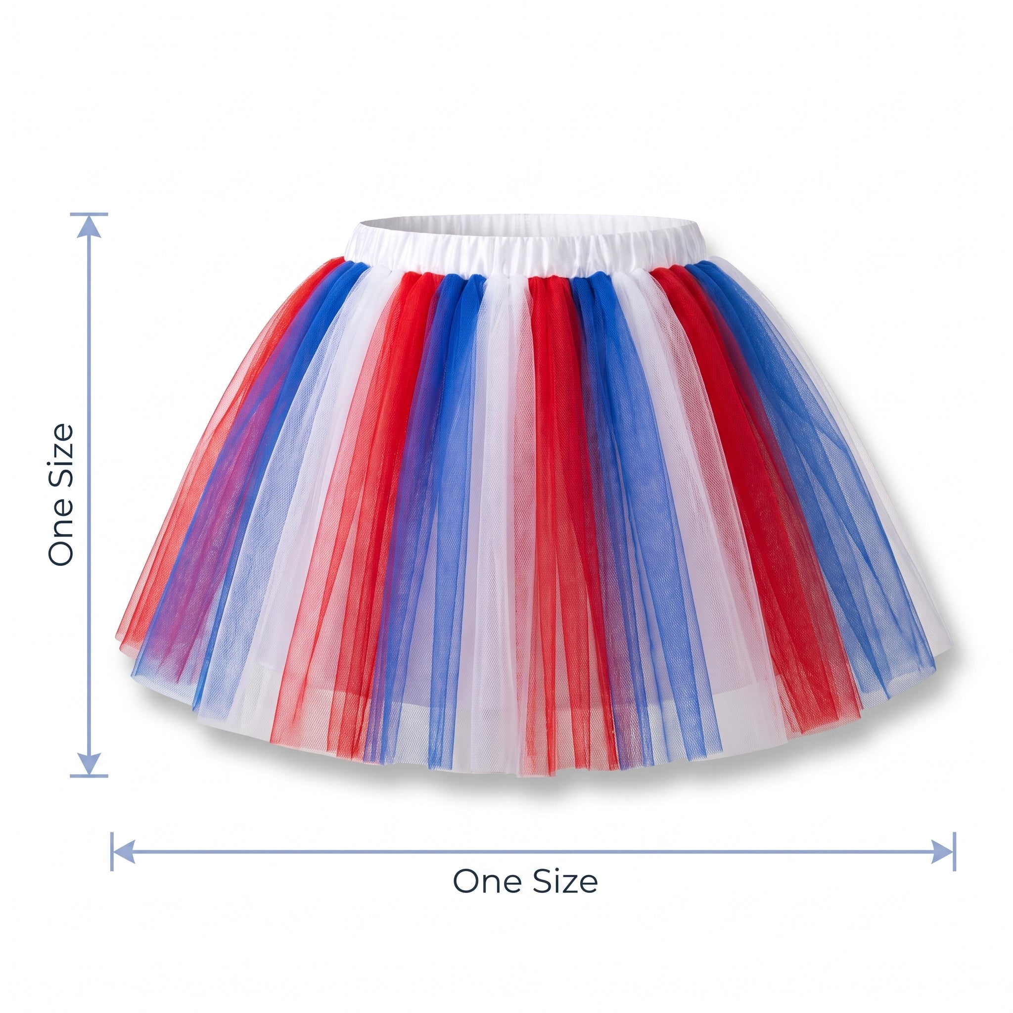 Children's Red, White, and Blue Team Spirit Tutu