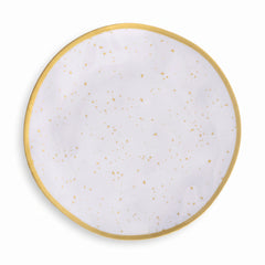 Elegant Gold-Trimmed Melamine Appetizer Plate - 6.25"