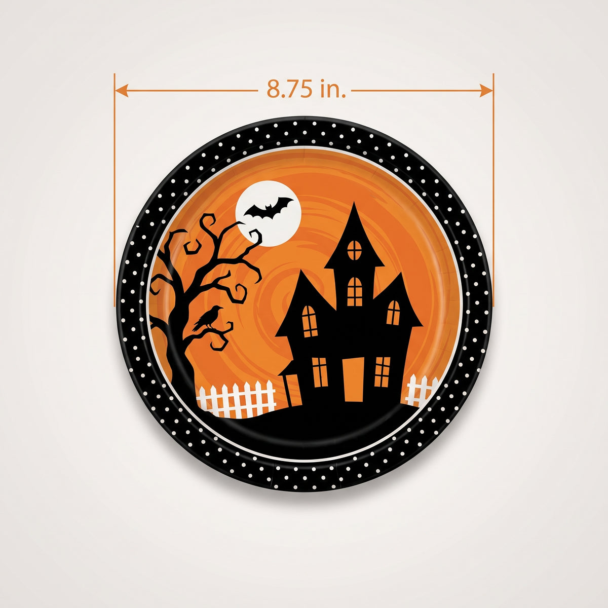 Frightfully Fun Halloween Paper Plates - 8.75"