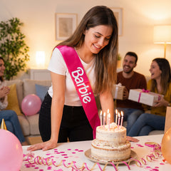 Barbie Deluxe Reversible Sash for Birthdays or Parties