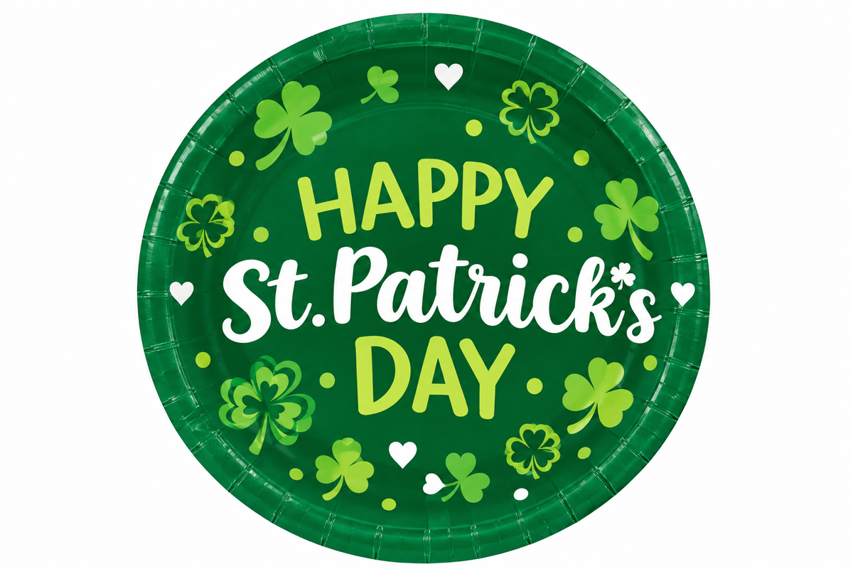 St. Patrick's Day Irish Blessings Paper Plates - 6.75"
