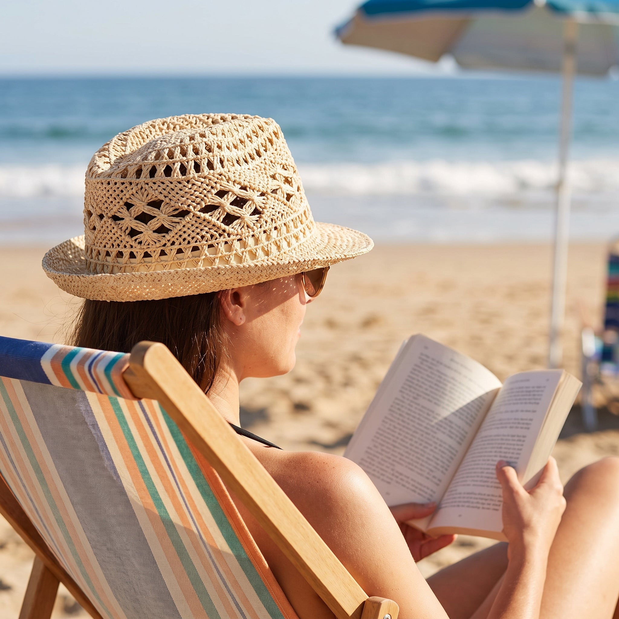 Summer Breeze Straw Fedora Hat