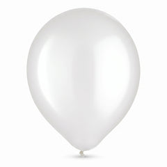 Elegant Pearl White Bulk Latex Balloons - 12 inch