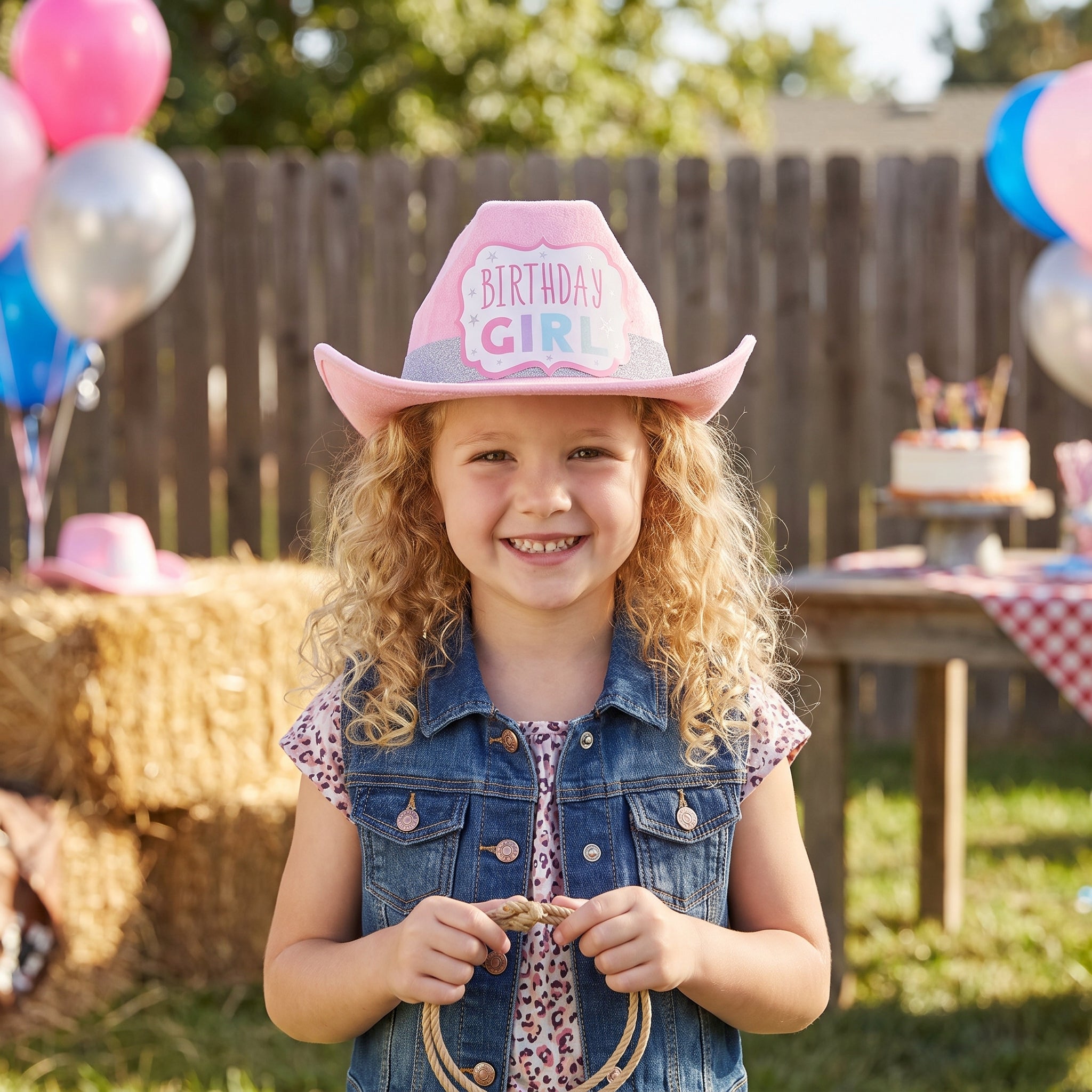 Pastel Party "Birthday Girl" Cowboy Hat