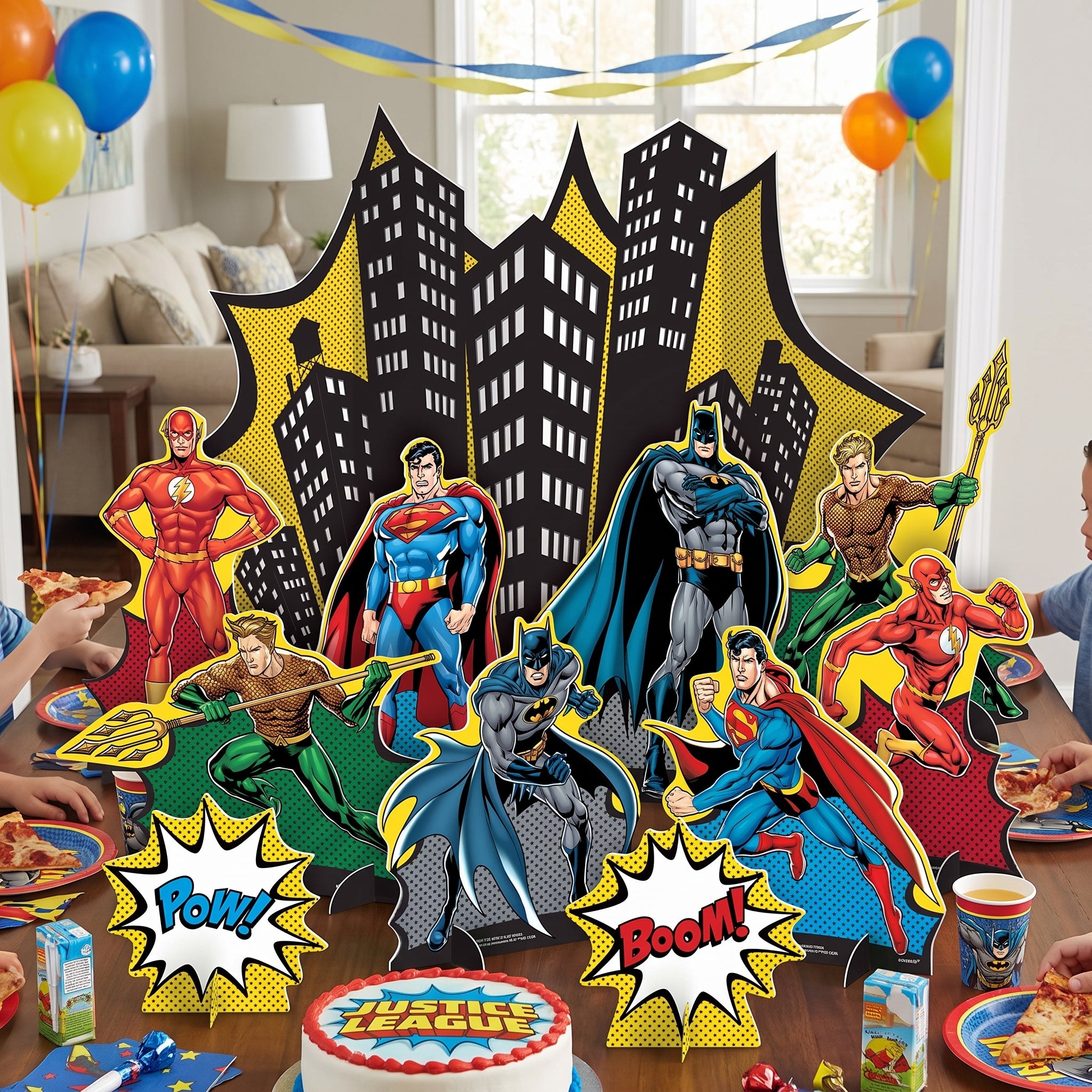 Justice League Heroes Unite Table Decorating Kit