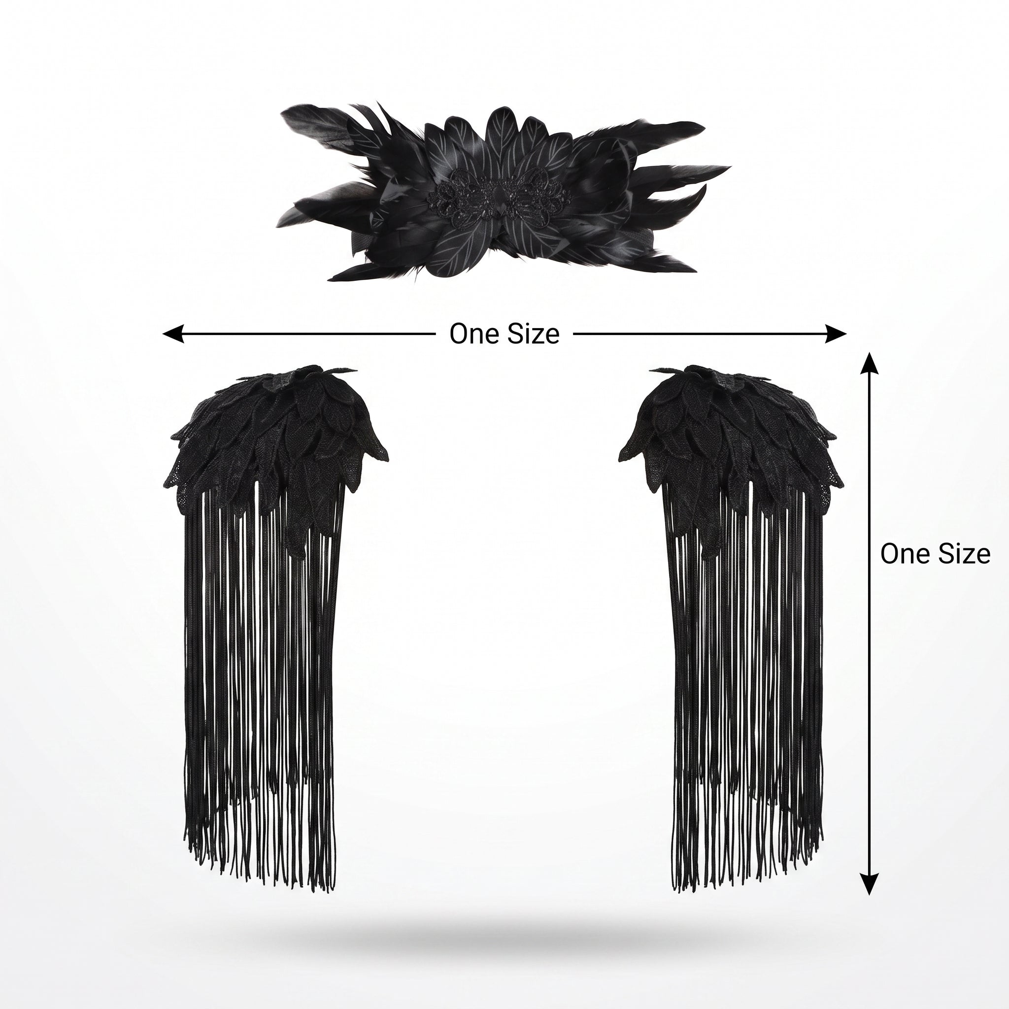 Dark Angel Feathered Headpiece