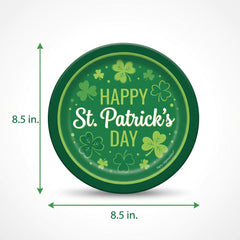St. Patrick's Day Irish Blessings 8.5" Round Paper Plates