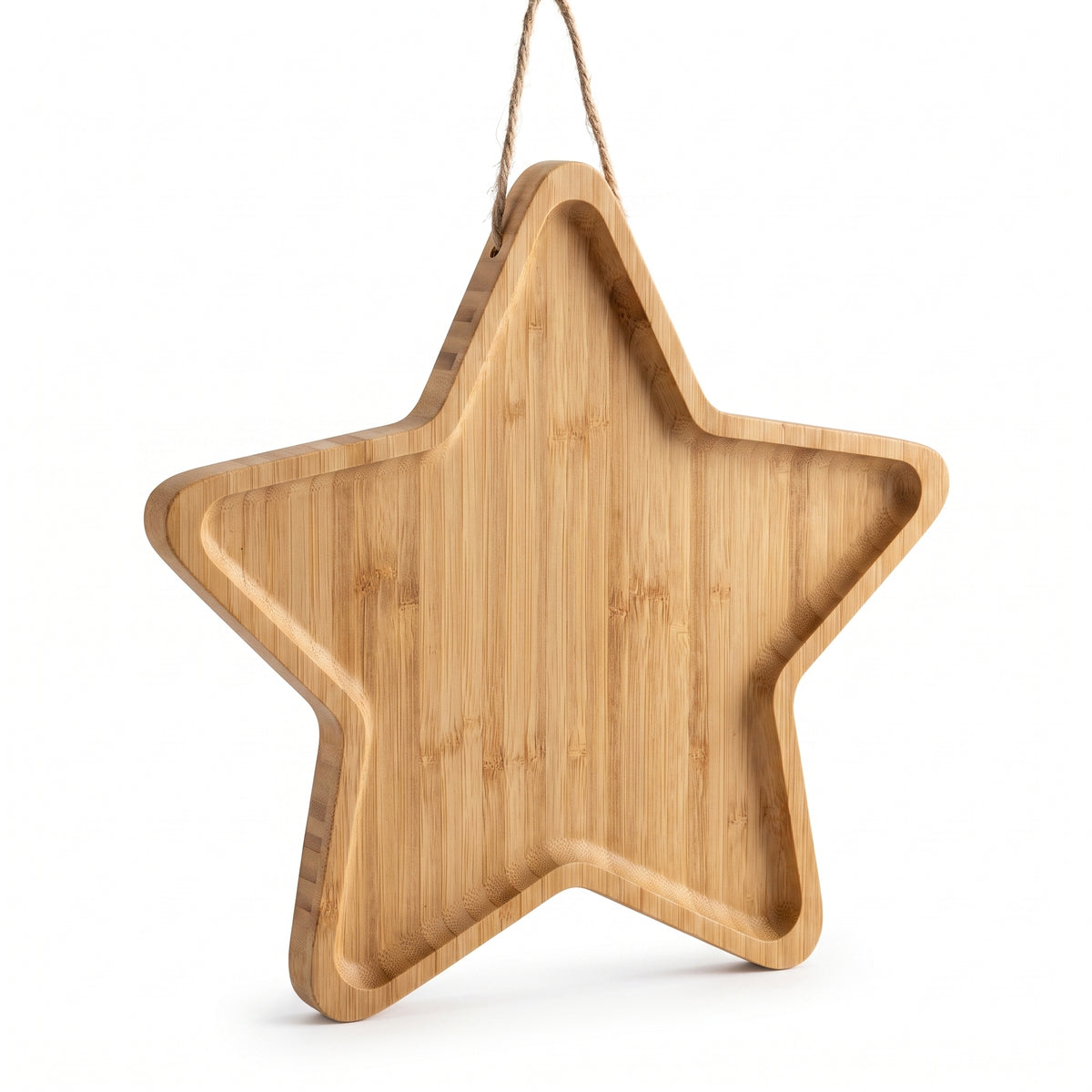 Patriotic Bamboo Star-Shaped Serving Platter