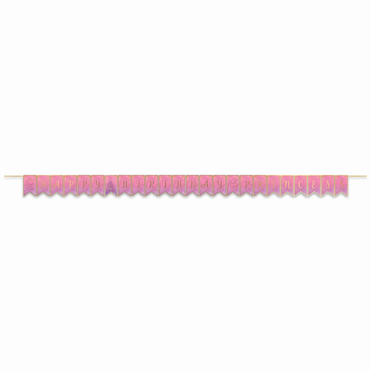 Disney Princess Once Upon A Time Happy Birthday Pennant Banner