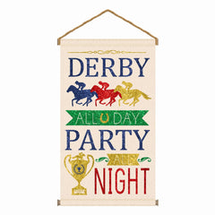 Derby Day Canvas Hanging Sign