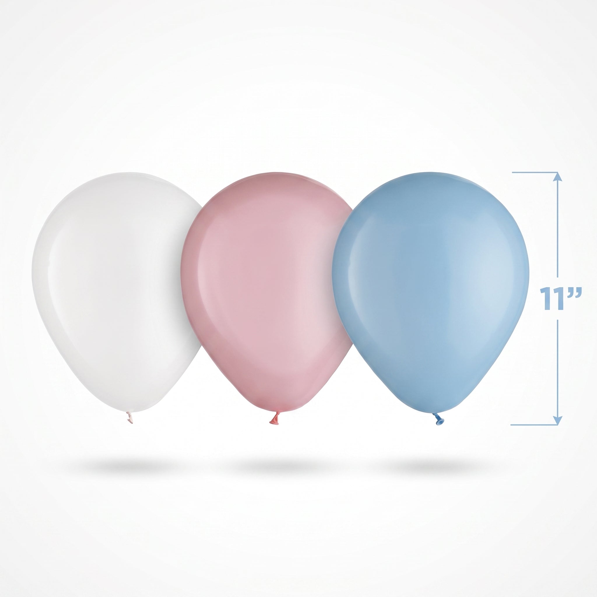 Gender Reveal Latex Balloons - 11-Inch Mix, 15-Pack