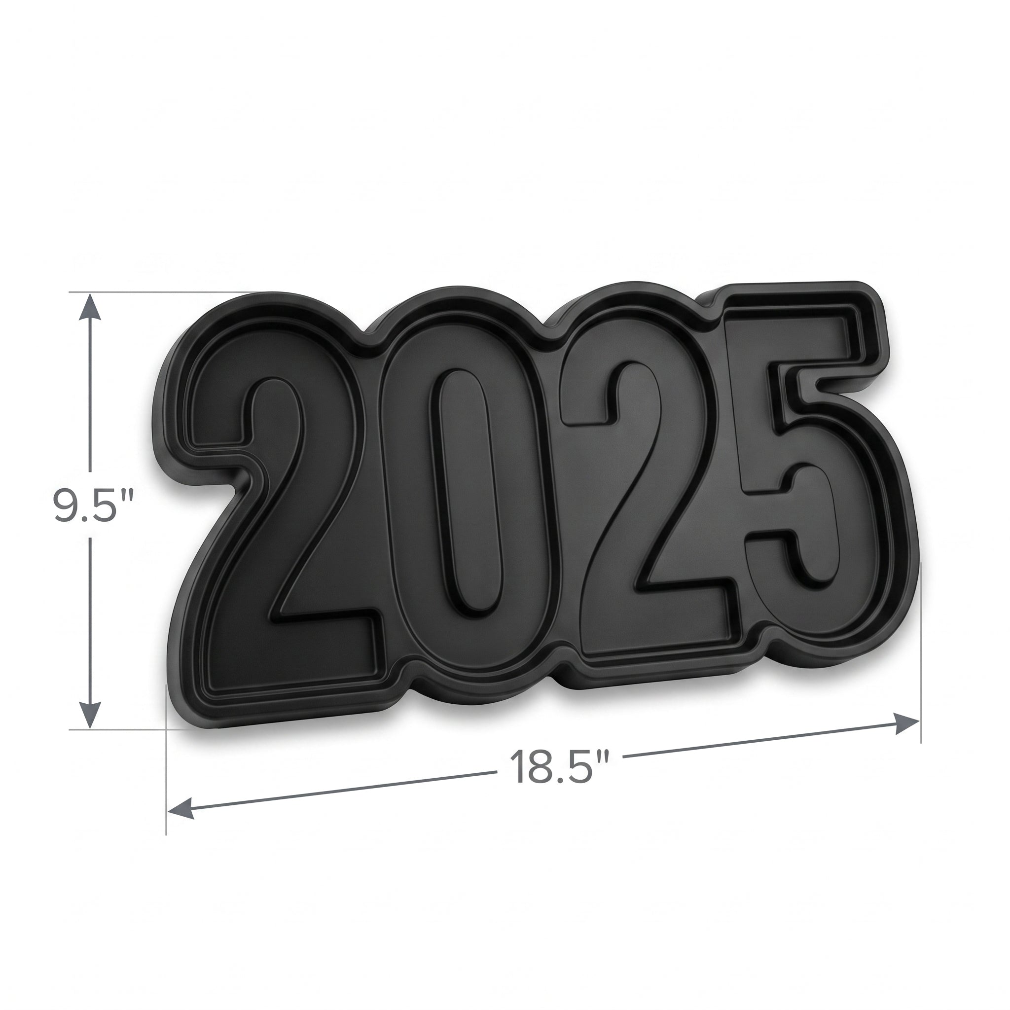 2025 New Year's Eve Plastic Serving Tray