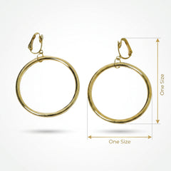 Jumbo Gold Pirate Hoop Earrings