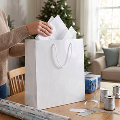 Extra Large Glossy White Gift Bag