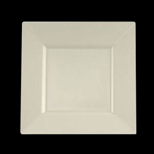 8 In. Ivory Square Plates | 10 Count