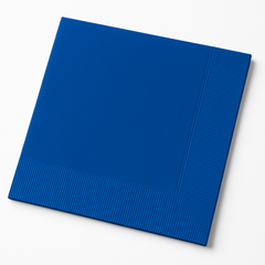 Royal Blue Beverage Napkins - Solid Color