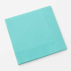 Robin's Egg Blue Beverage Napkins - 100 Pack