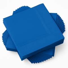 Royal Blue Beverage Napkins - Pack of 50